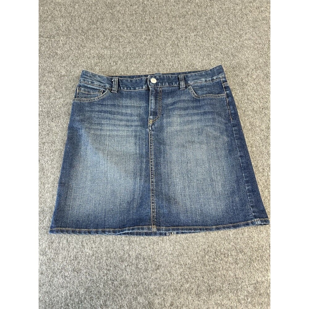 Size 11/12 Tommy Hilfiger Jean Denim Blue Skirt Pockets